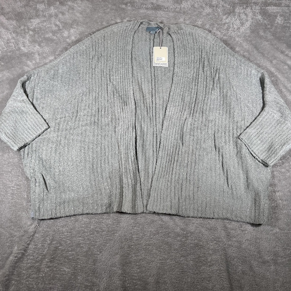 Barefoot Dreams Cardigan Womens 2X Meadow Green CozyChic Lite Ribbed Shrug Knit